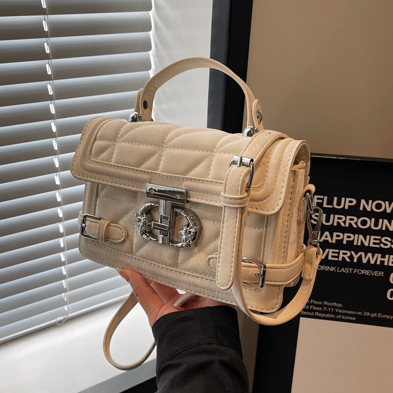 轻奢高级感包包女2025新款秋冬时尚百搭斜挎包超火绣线手提小方包,箱包皮具/热销女包/男包,通用款女包,淘宝优惠券,粉丝福利购,淘宝优惠卷