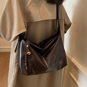 美拉德复古大容量包包女包2026新款休闲通勤单肩包质感斜挎托特包