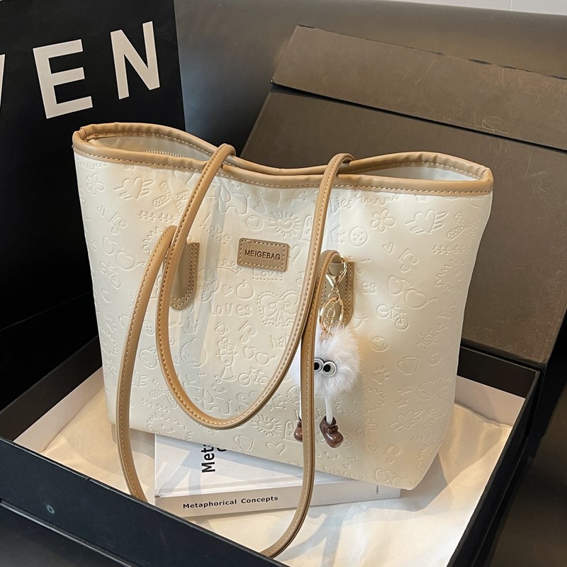 大容量包包女2025新款高级感大学生上课通勤托特包休闲上班单肩包,箱包皮具/热销女包/男包,通用款女包,淘宝优惠券,粉丝福利购,淘宝优惠卷