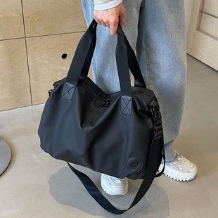 休闲旅行包女大容量轻便短途行李袋出差手提托特包旅游健身训练包