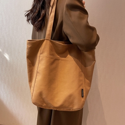 大容量帆布托特包单肩手提购物袋