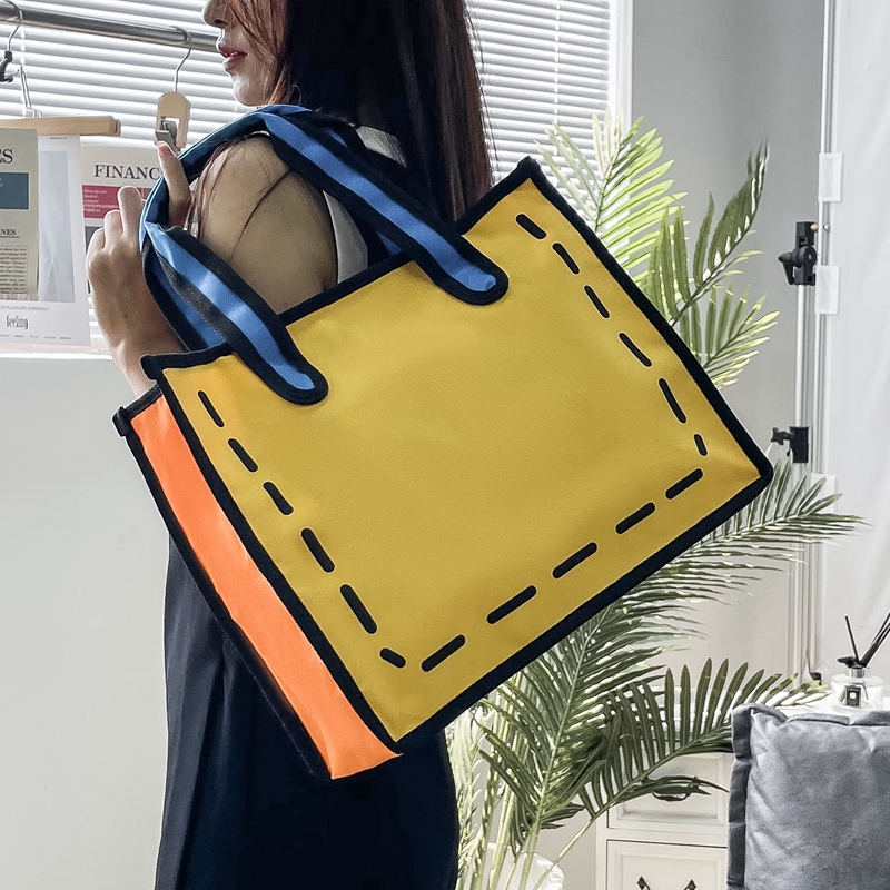 日系二次元托特包手提单肩包