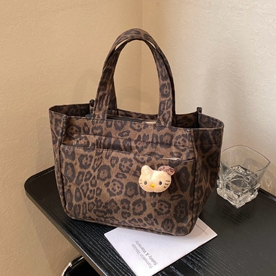 外出小拎包豹纹时尚流行手提包