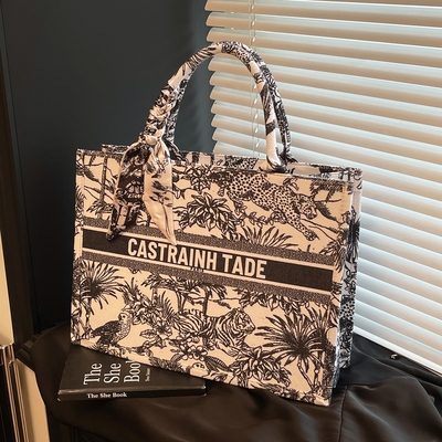 高级感大容量通勤单肩手提托特包