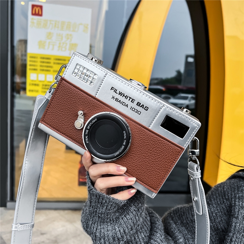 小众设计包包女2025新款潮百搭ins斜挎包网红爆款相机盒子小方包