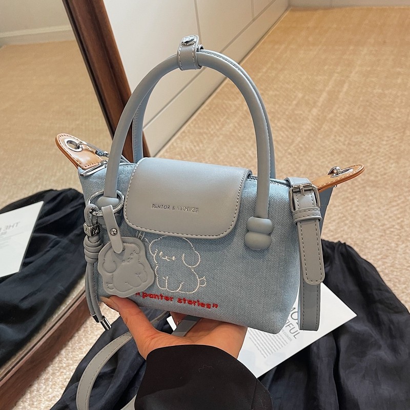 高级感牛仔布小包包女2025新款休闲百搭斜挎手机包迷你手提饺子包,箱包皮具/热销女包/男包,通用款女包,淘宝优惠券,粉丝福利购,淘宝优惠卷