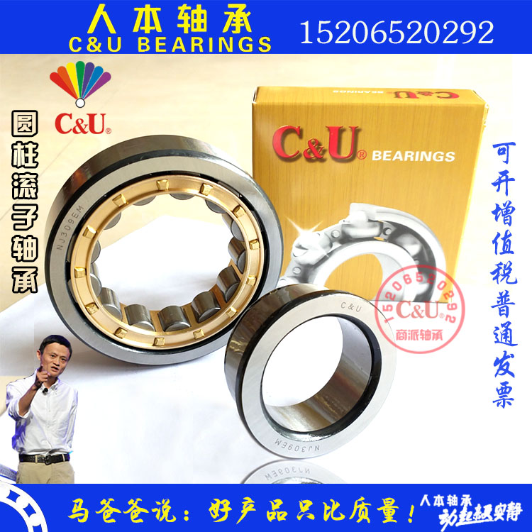 C&U人本二类圆柱滚子轴承NJ2324EM尺寸120*260*86