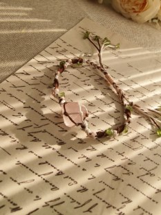 绿萤石水晶手绳天然原石手工编织包石手链macrame女学生饰品手环