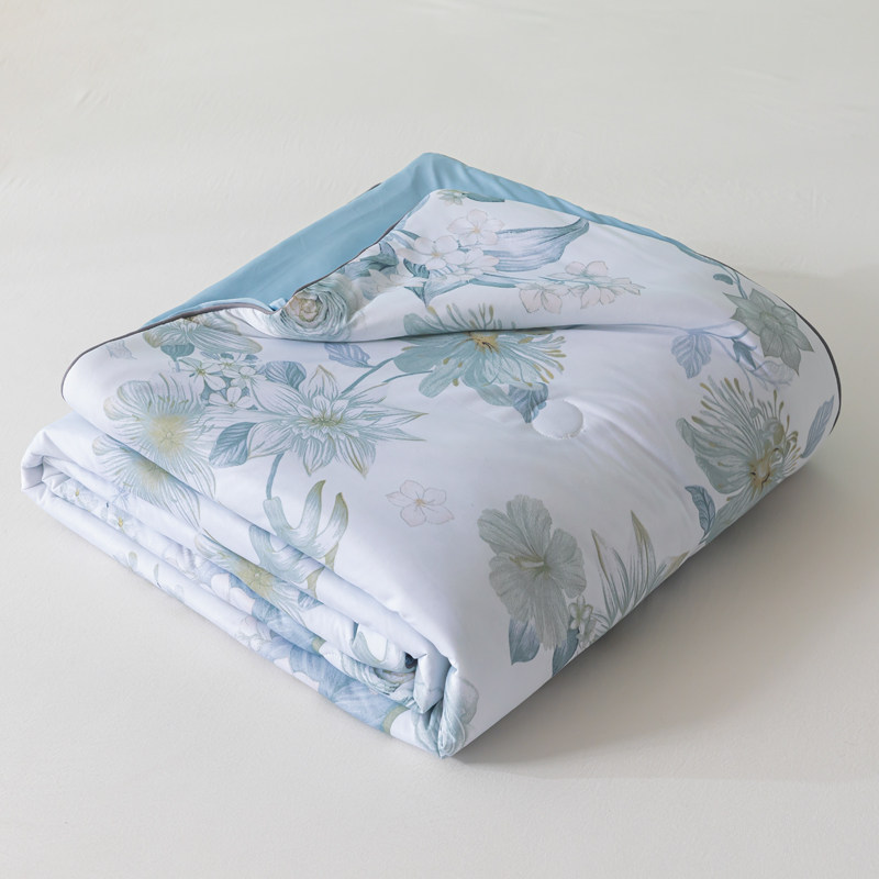 A类母婴级夏凉被凉感丝空调被冰淇淋夏被单人可机洗薄款冰丝被子