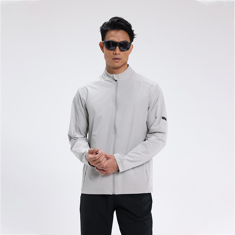 男运动夹克外套拉链立领防风