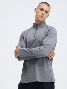 lulu同款男秋冬运动速干衣半拉链立领长袖跑步训练健身服T恤上衣