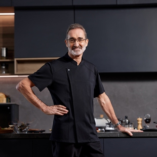 酒店厨师工作服男女短袖总厨工衣高档厨师长服装夏季套装纯棉透气