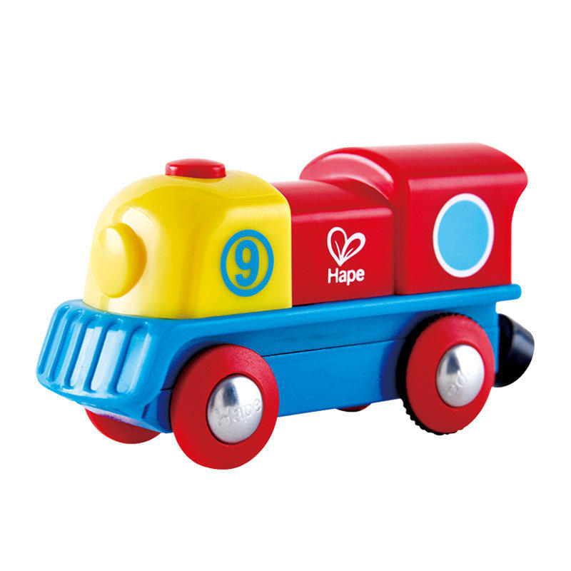 HAPE RAINBOW ELECTRIC LITTLE LOCOMOTIVE BOY GIRL CHILDREN EDUCATIONAL TOYS BABY CAR TODDLER TRACK UNIVERSAL