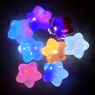 新款推荐 极光萤火虫胖星星手工diy饰品萤火虫夜光树脂星星