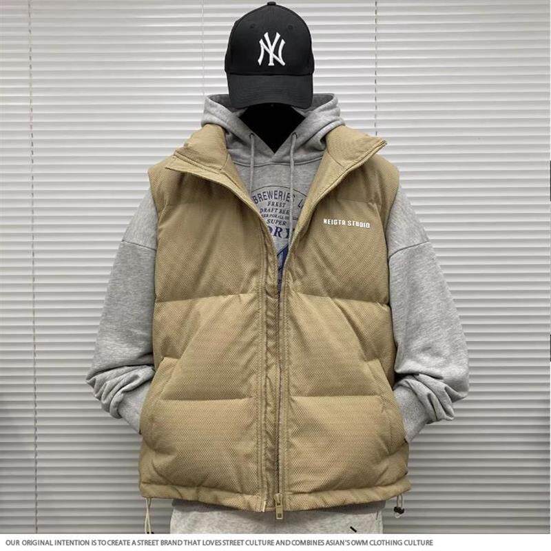 90白鸭羽绒马甲男士冬季装大码立领轻薄青少年羽绒背心无袖外套潮