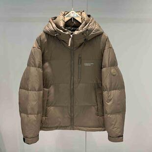 字母羽绒服男潮牌冬季新款潮流2025年短款高端轻薄款立领加厚外套