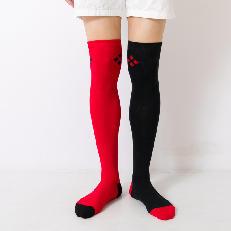 袜子男纯棉过膝高筒袜大红色黑色时尚潮流大腿袜长筒袜冬季保暖袜,女士内衣/男士内衣/家居服,长筒袜,淘宝优惠券,粉丝福利购,淘宝优惠卷