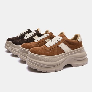 断码【原699丨马某拉同款暴走德训鞋】跟高7cm丨松糕板鞋688-6