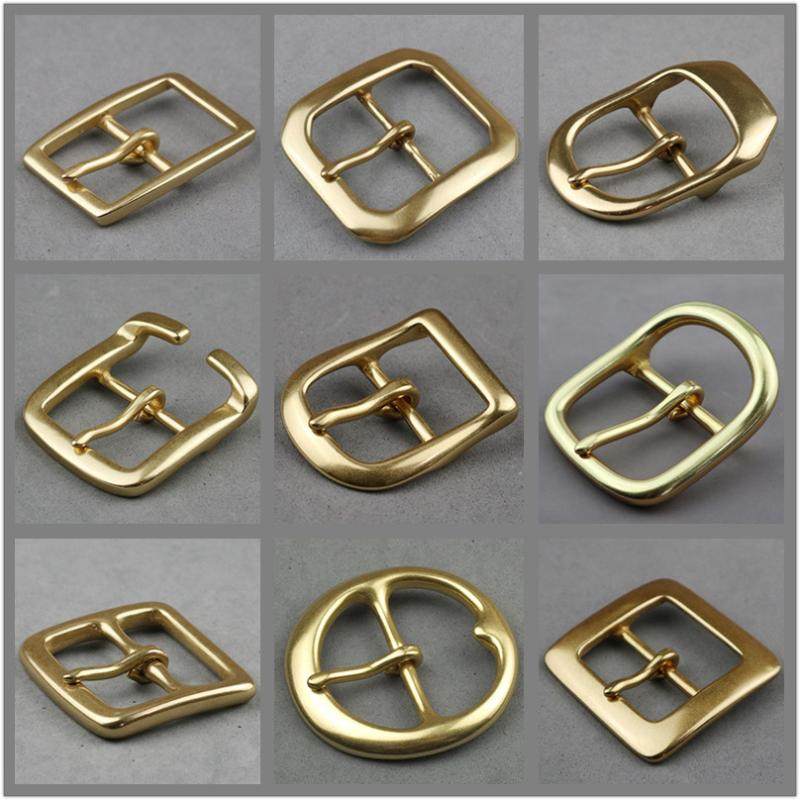 包邮9款精选纯手工铜皮带扣38mm美式西部牛仔黄铜日字扣腰带针扣