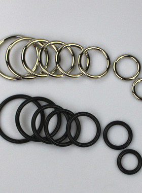 老约翰五金圈环保亮镍色合金圈拎圈环圈20/25/32/35/38/40手袋O圈