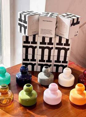 芬兰玻璃花瓶FLowe Vase桌面摆件装饰家用简约北欧风小花瓶