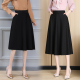 高腰显瘦a字裙半身长裙子 黑色大摆裙大码 半身裙女2026新款 春夏款
