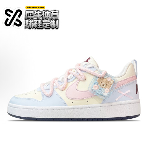 酥酥熊低帮女板鞋轻便NIKE定制