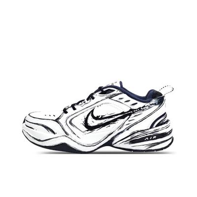 【定制球鞋】Nike Airmonarch 4 极速 手绘 线条 黑白 415445-102