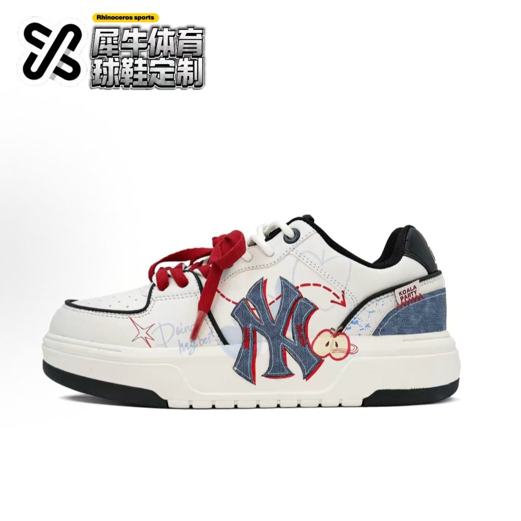【定制球鞋】MLB Chunky Liner 苹什么 涂鸦 手绘3ASXCA12N-50WHS
