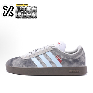 neo 灰色HQ1802 adidas 回南木燎 晕染喷绘 Court 定制球鞋