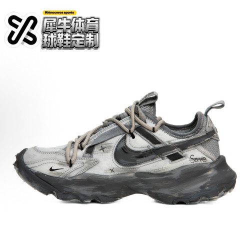 NikeTC7900灰色运动休闲鞋定制