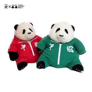 熊猫工厂官方萌兰花花福宝纯棉可爱连体衣服中国熊猫仿真熊猫娃衣