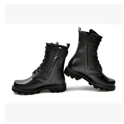 Boots militaires en cuir - Ref 1397653 Image 3