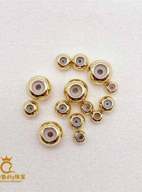 18K包金硅胶珠定位珠防滑珠diy
