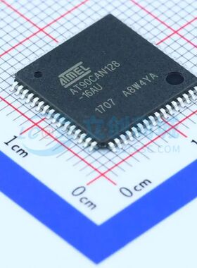 全新AT90CAN128-16AU单片机LQFP-64(14x14) 16MHz 8 Bit 128KB