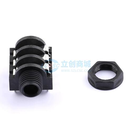 PJ-609K 音频连接器6.35mm耳机座插件 1A50V可开票