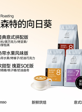 豆叔温森特向日葵经典醇香热带水果向PLUS瑰夏SOE大包装1kg咖啡豆
