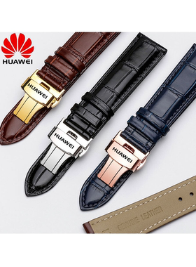 适用华为Watch3pro智能手表GT3 GT真皮表带GT2 Pro原装新款小牛皮