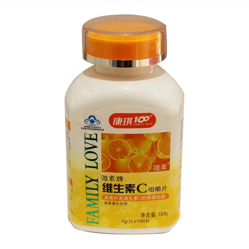 康琪100维生素C咀嚼片1g*100片/瓶