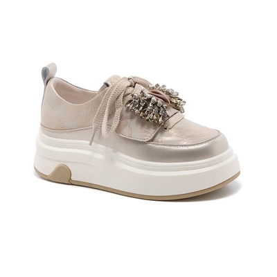 水钻蝴蝶结小白鞋女2026新款