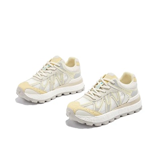 爆款真皮德训鞋女26夏季新款网面透气老爹鞋时尚百搭软底阿甘鞋子