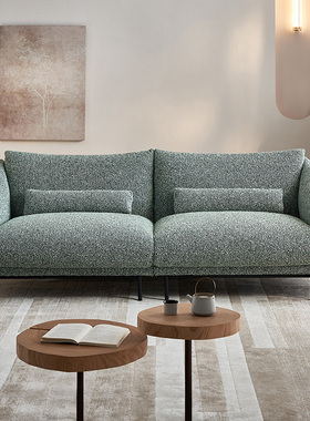 全友家居正品门店同款 布洛克格调 简约现代 203013 布艺直排沙发