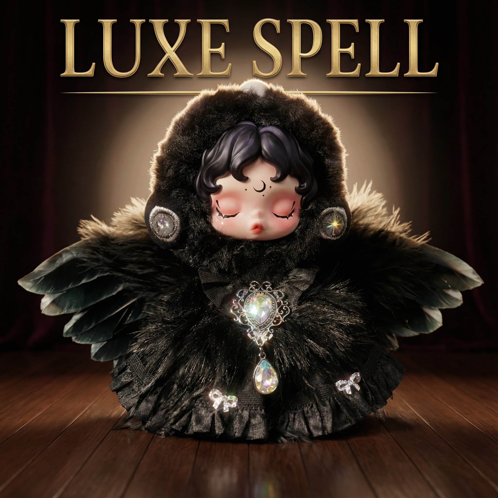 光织园套装服sp娃衣饰SKULLPANDA搪胶玩偶公仔可穿衣服配件娃衣服