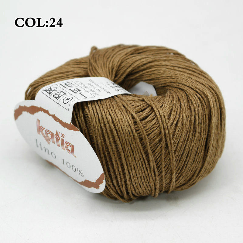 西班牙进口100%纯亚麻线手工编织蕾丝棉麻线钩针亚麻毛线天然亲肤