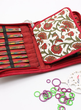 进口编织工具knitpro Symfonie彩木组合可换针头可拆卸套装毛衣针