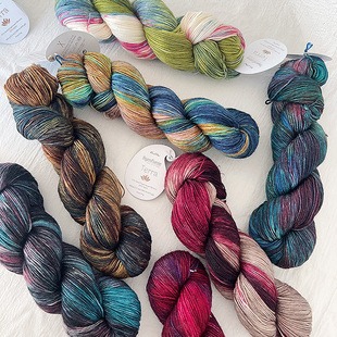 Knitpro symfonie Terra手染羊毛线手编袜子线编织披肩线段染毛线