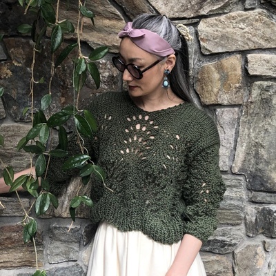 Loopy镂空毛衣线DIY编织材料包