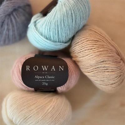 rowan中粗手编羊驼绒灌芯棉毛线