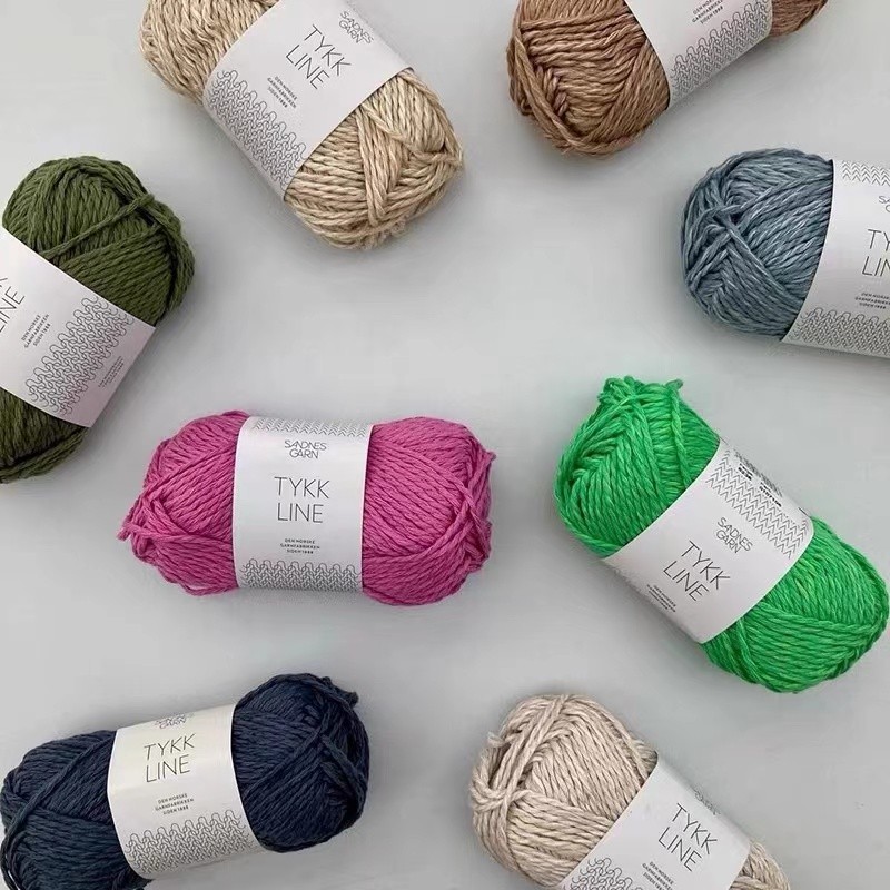 SANDNESTYNNLINE超粗棉麻毛线
