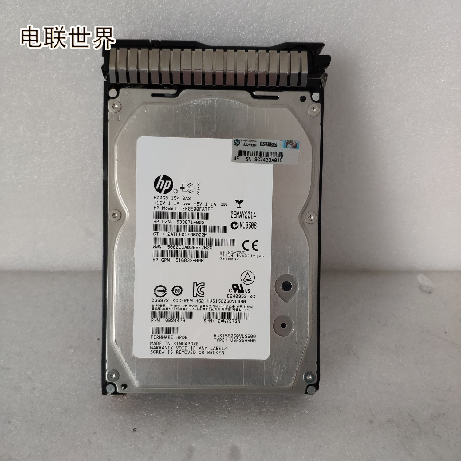 EF0600FARNA HP 600-GB 6G 15K 3.5 DP SAS HDD HPE EF0600FARNA-SC 600GB 15000RPM 3.5